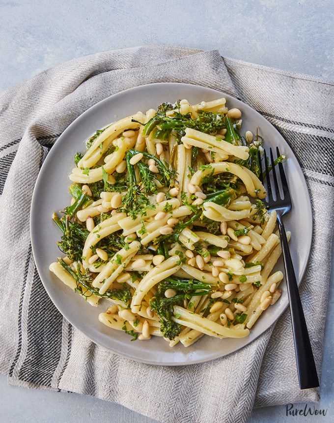 15 minute lemony broccolini pasta recipe