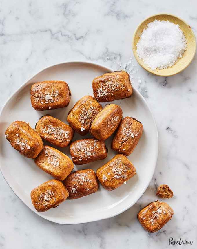 toddler lunch ideas: almond butter stuffed pretzels