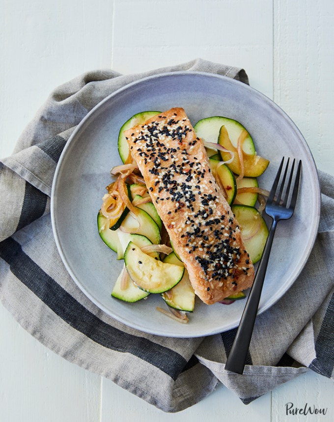 baked sesame ginger salmon in parchment recipe1