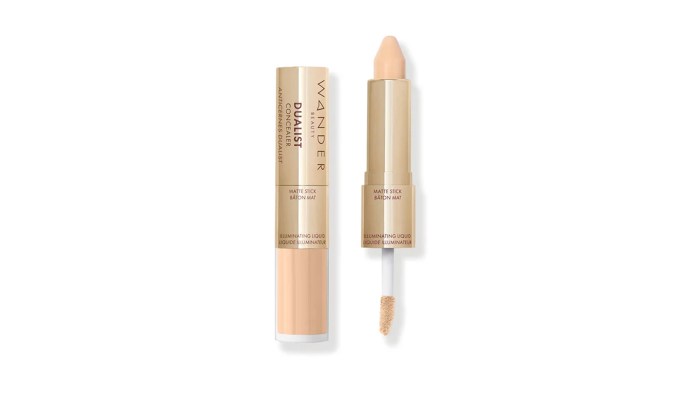 best concealer for mature skin wander beauty dualist matte and illuminating concealer