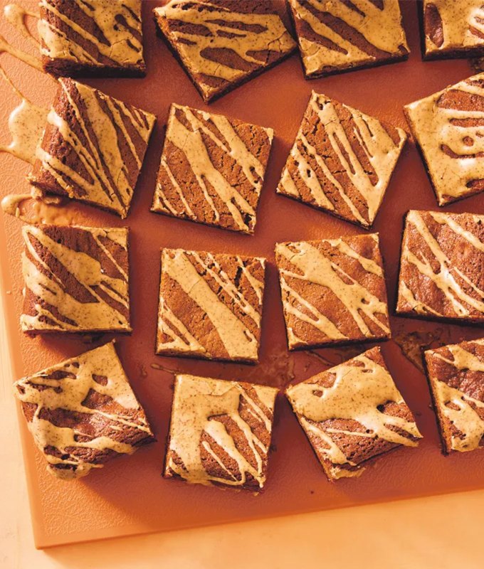 big batch dishes for a crowd: coffee-glazed molasses bars