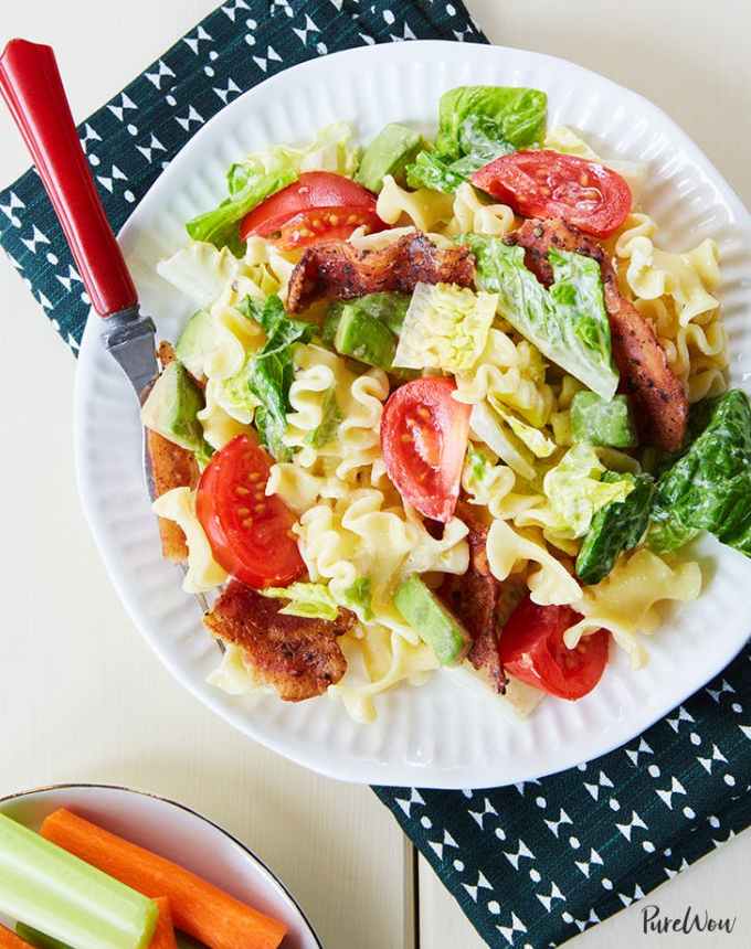 easy dinner recipes: blt pasta salad