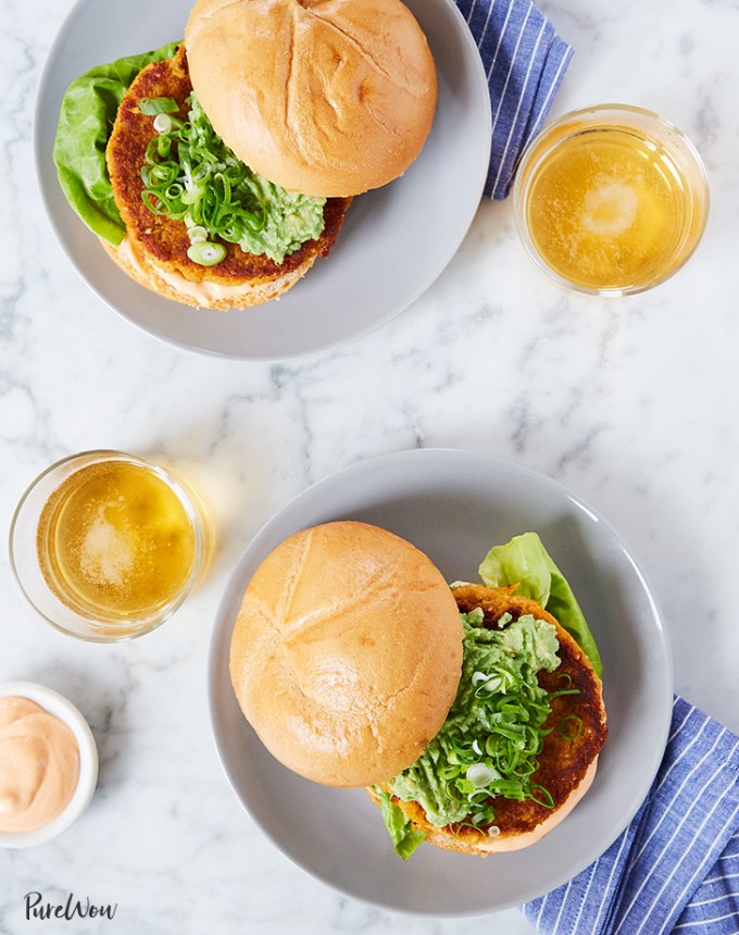 cauliflower sweet potato burgers recipe1