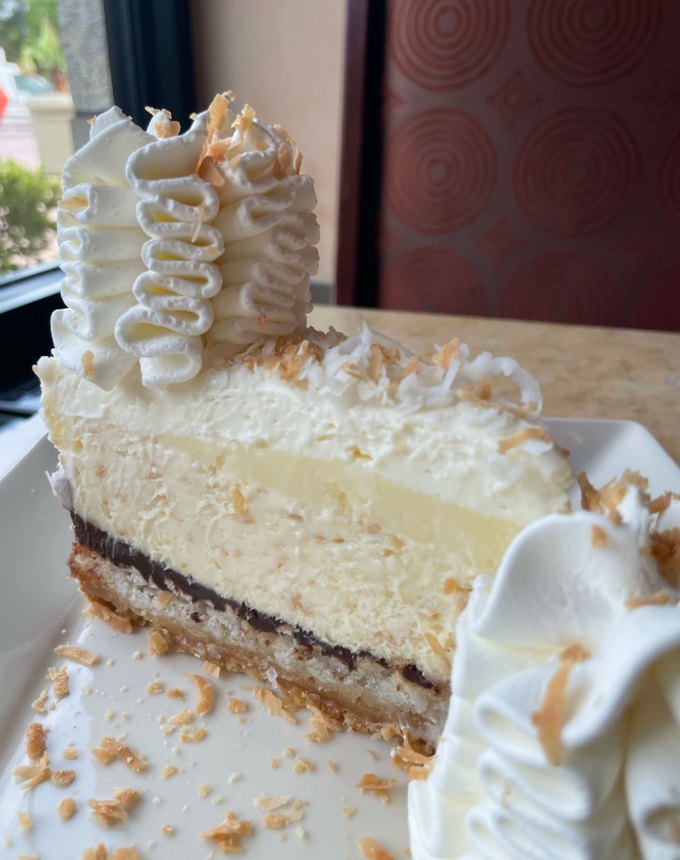 cheesecake factory cheesecakes: coconut cream pie cheesecake