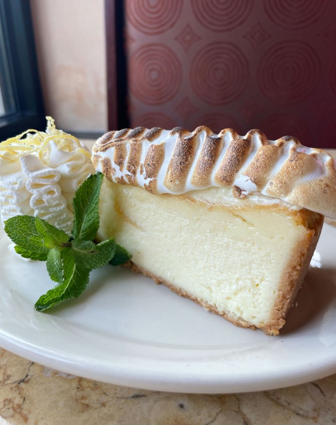 cheesecake factory cheesecakes: lemon meringue cheesecake