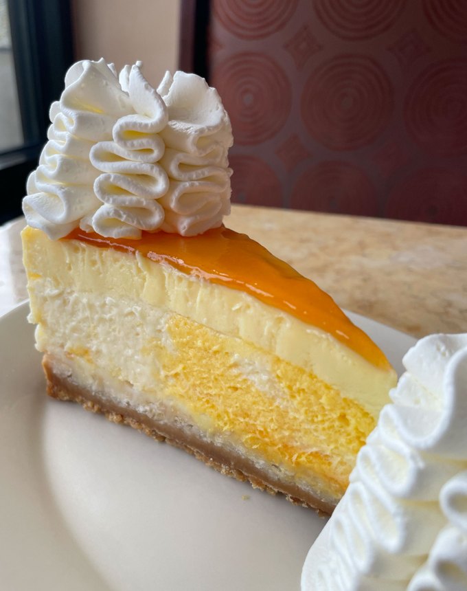 cheesecake factory cheesecakes: mango lime cheesecake