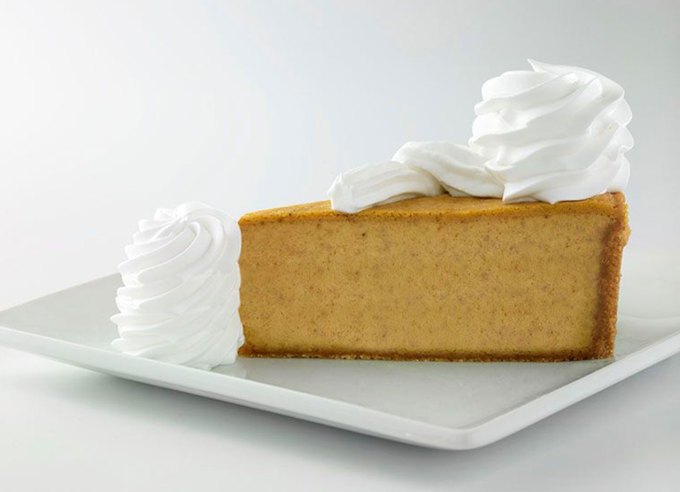 cheesecake factory fall cheesecakes: pumpkin cheesecake