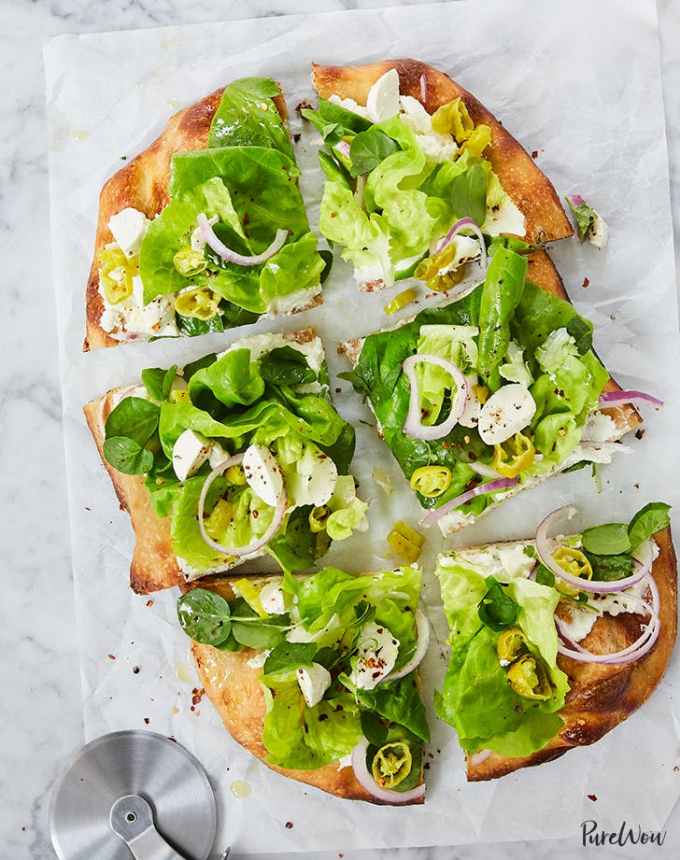 easy dinner recipes: chopped italian salad pizza