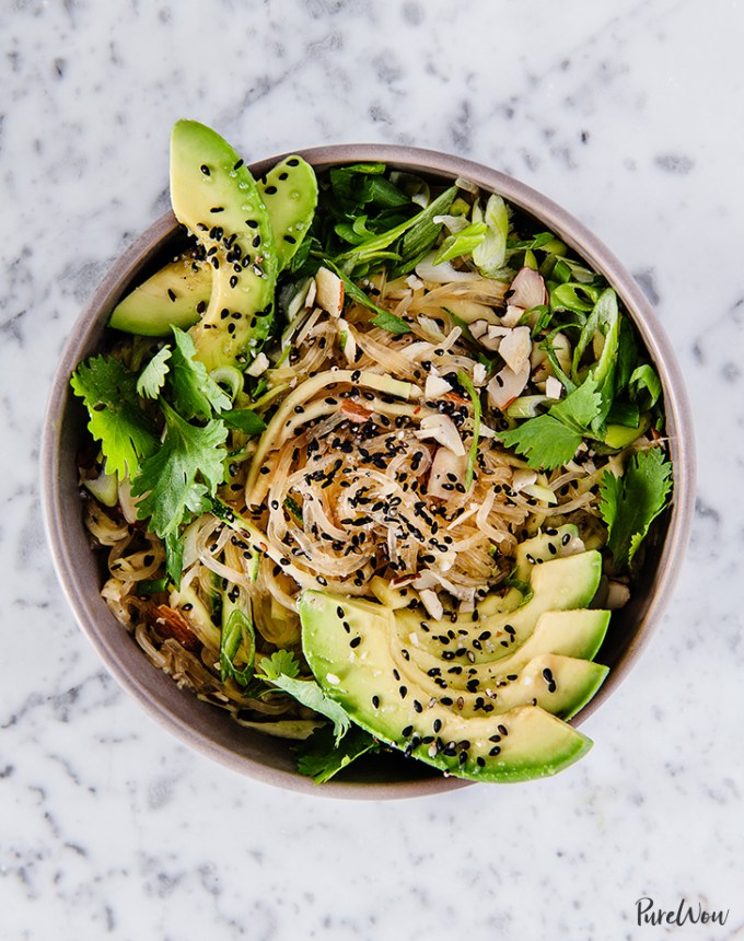 cold dinner recipes: kelp and zucchini noodle pad thai