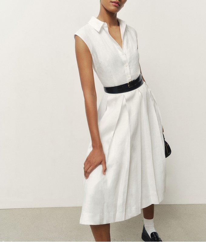 The Reformation Prim Linen Dress.