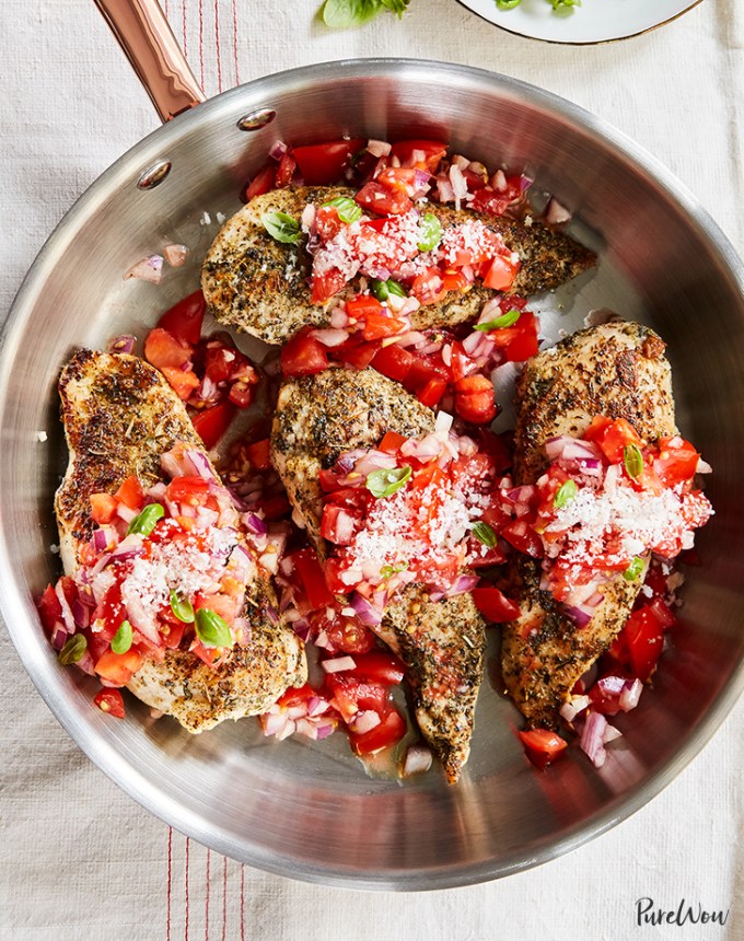 easy dinner recipes: bruschetta chicken