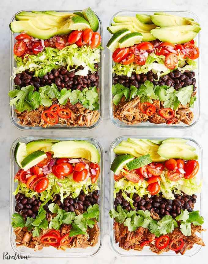 easy dinner recipes: meal prep burrito bowls