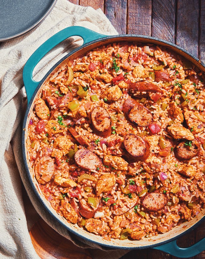 easy summer dinner recipes chicken and chicken sausage jambalaya recipe