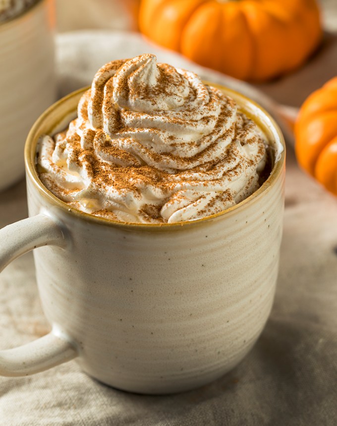 fall activities dust your coffee in pumpkin spice