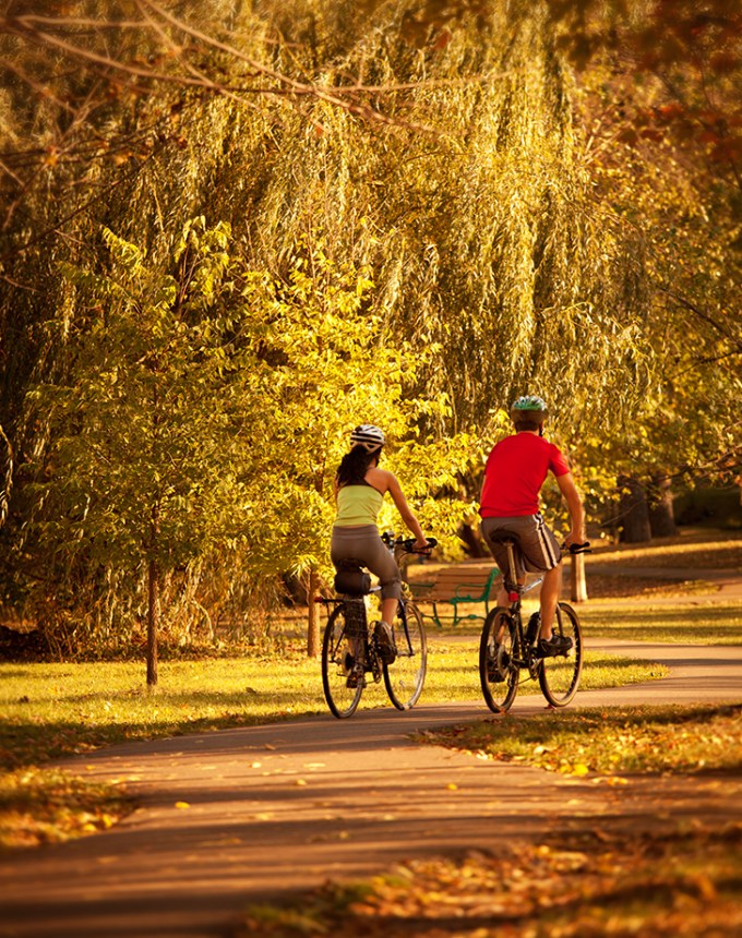 fall activities take a bike ride over the weekend