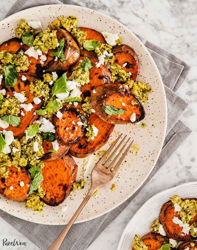 big batch recipes: charred sweet potatoes