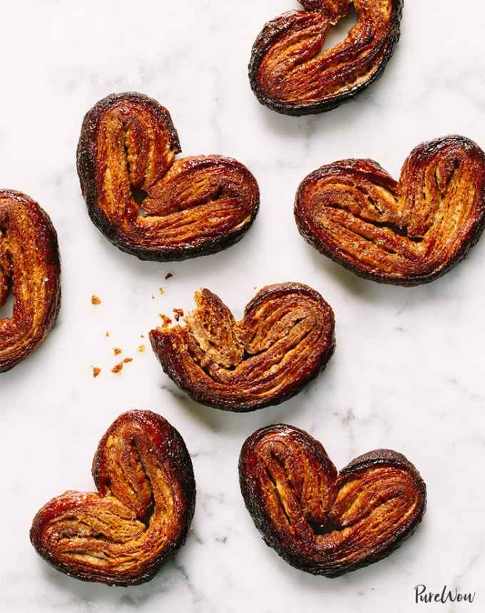 fun things to bake: aerial of seven spiced palmiers