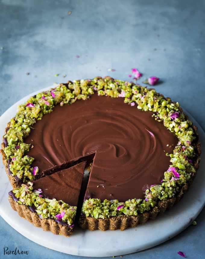 fun things to bake: vegan gluten-free dark chocolate ginger tart