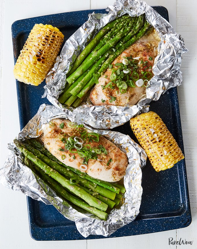 honey lime chicken and veggies in foil recipe1