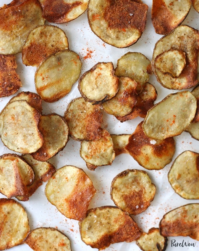 make ahead tailgate foods: homemade potato chips