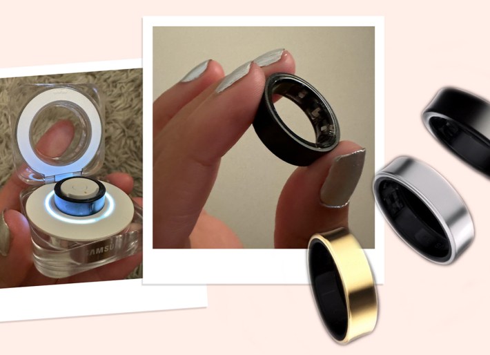 A design for PureWow featuring images of the new Samsung Galaxy Ring.