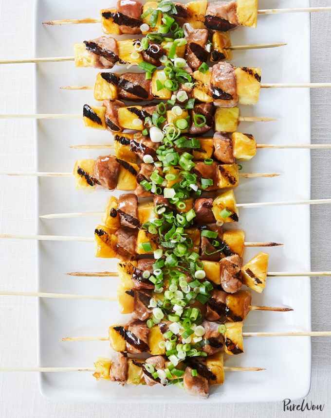 sweet and sour pork skewers with pineapple summer dinner idea