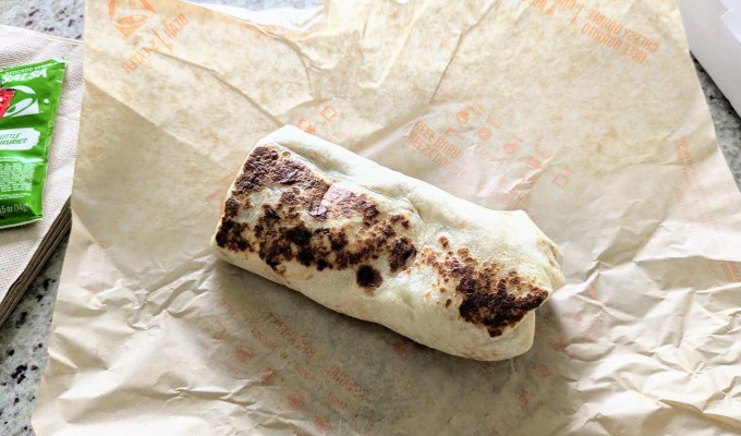 grilled burrito at taco bell