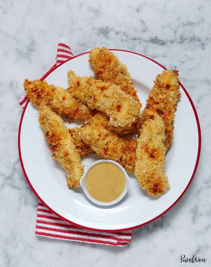 toddler lunch ideas: crispy baked chicken tenders