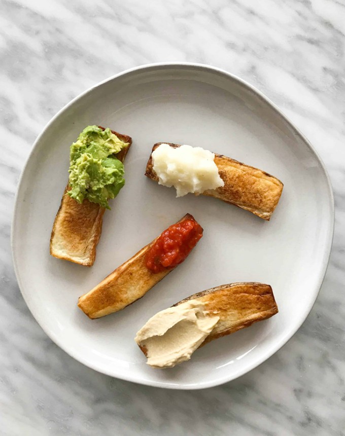 toddler lunch ideas: potato toast dippers