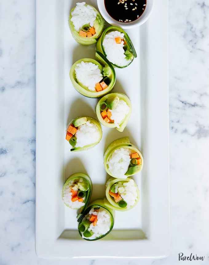 toddler lunch ideas: veggie sushi