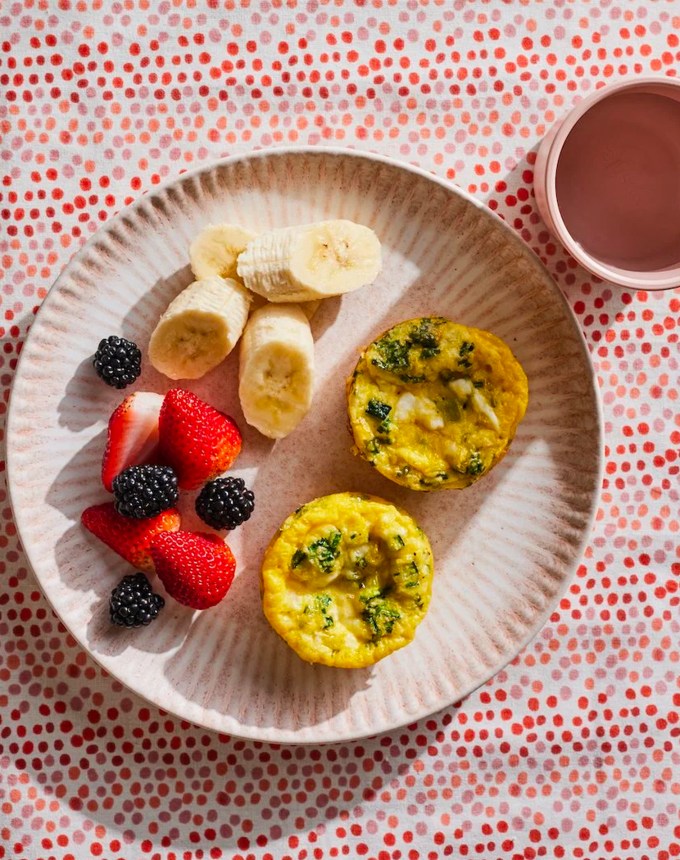 toddler lunch ideas: zucchini feta frittatas