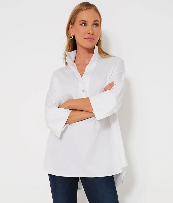 tuckernuck white blouse fashion editor fall shopping list 2024