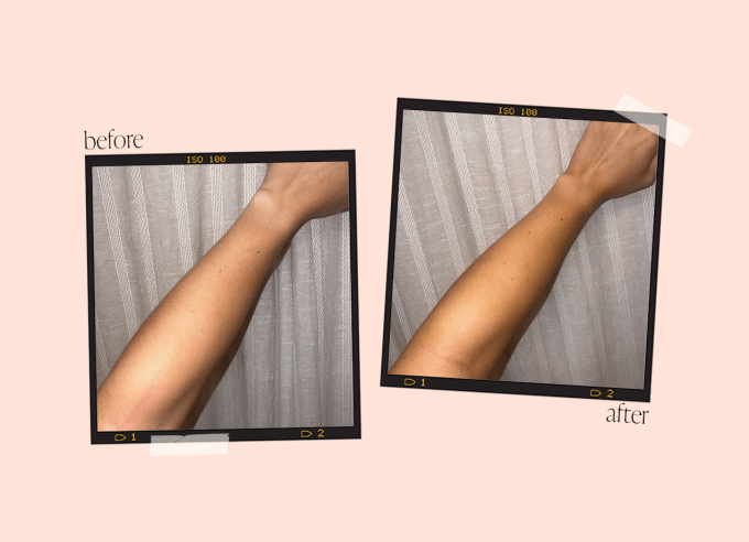 self tanner review st. tropez before and after