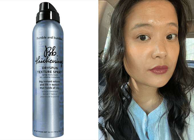 best hairspray for fine hair: bumble and bumble dryspun