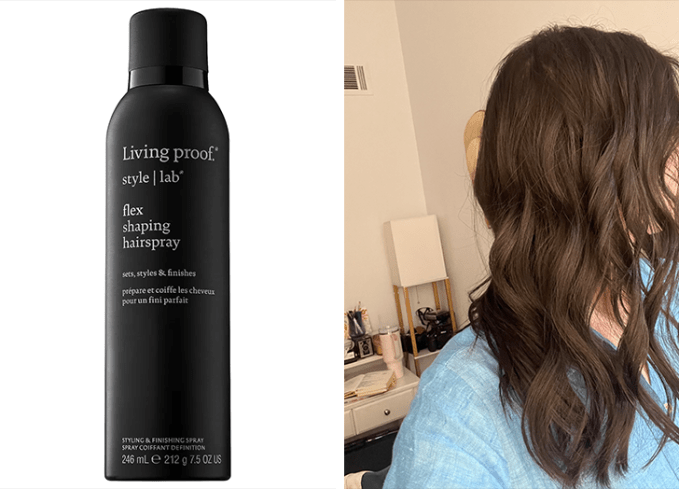 best hairspray for fine hair: living proof flex shaping hairspray