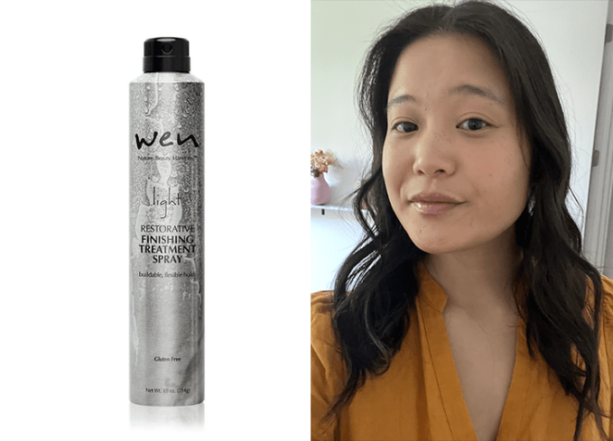 best hairspray for fine hair: wen by chaz dean finishing spray