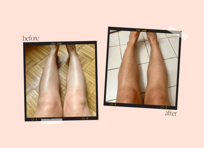 self tanner review lux unfiltered before and after