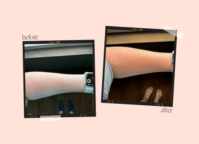 self tanner before and after lux unfiltered cream