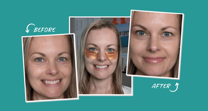 testing augustinus bader eye masks: before, during and after