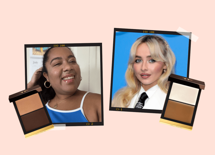 tom ford contour duo review a photo of chelsea candelario and sabrina carpetner