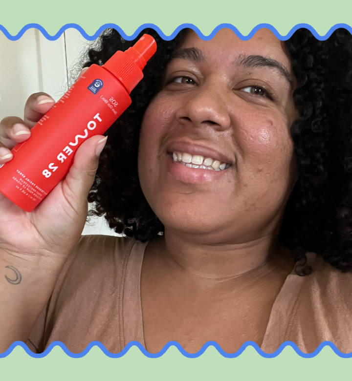 tower 28 sos facial spray review a photo of chelsea candelario